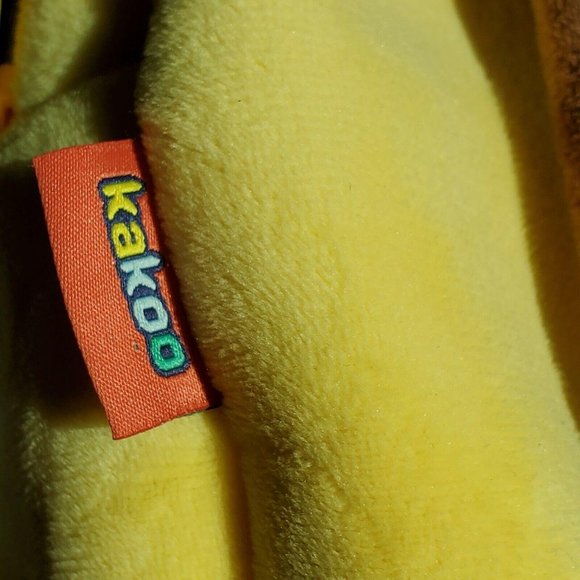 KAKOO Backpack Bee Yellow Children Plush Bag 11"l - Picture 8 of 11